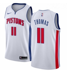 Womens Nike Detroit Pistons 11 Isiah Thomas Swingman White Home NBA Jersey Association Edition Womens Nike Detroit Pistons 11 Isiah Thomas Swingman White Home NBA Jersey Association Edition