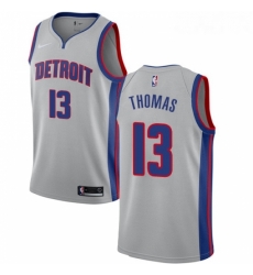 Womens Nike Detroit Pistons 13 Khyri Thomas Swingman Silver NBA Jersey Statement Edition Womens Nike Detroit Pistons 13 Khyri Thomas Swingman Silver NBA Jersey Statement Edition