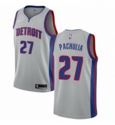 Womens Nike Detroit Pistons 27 Zaza Pachulia Swingman Silver NBA Jersey Statement Edition Womens Nike Detroit Pistons 27 Zaza Pachulia Swingman Silver NBA Jersey Statement Edition