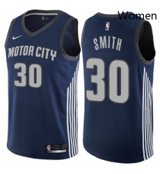Womens Nike Detroit Pistons 30 Joe Smith Swingman Navy Blue NBA Jersey City Edition Womens Nike Detroit Pistons 30 Joe Smith Swingman Navy Blue NBA Jersey City Edition