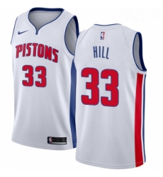 Womens Nike Detroit Pistons 33 Grant Hill Swingman White Home NBA Jersey Association Edition Womens Nike Detroit Pistons 33 Grant Hill Swingman White Home NBA Jersey Association Edition