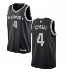 Womens Nike Detroit Pistons 4 Joe Dumars Swingman Black NBA Jersey City Edition Womens Nike Detroit Pistons 4 Joe Dumars Swingman Black NBA Jersey City Edition