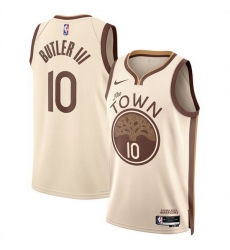 Men Golden State Warriors 10 Jimmy Butler III Tan 2025 26 City Edition Stitched Basketball Jersey Men Golden State Warriors 10 Jimmy Butler III Tan 2025 26 City Edition Stitched Basketball Jersey