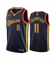 Men Golden State Warriors 11 klay thompson navy city edition oakland 2020 nba jersey Men Golden State Warriors 11 klay thompson navy city edition oakland 2020 nba jersey