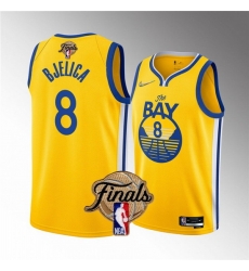 Men Golden State Warriors 8 Nemanja Bjelica 2022 Yellow NBA Finals Stitched Jersey Men Golden State Warriors 8 Nemanja Bjelica 2022 Yellow NBA Finals Stitched Jersey