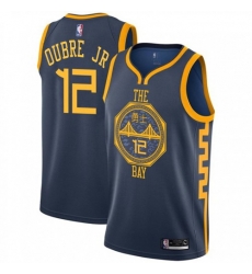 Men Nike Golden State Warriors 12 Kelly Oubre Jr Navy NBA Swingman City Edition 2018 19 Jersey Men Nike Golden State Warriors 12 Kelly Oubre Jr Navy NBA Swingman City Edition 2018 19 Jersey