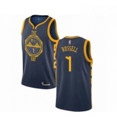 Mens Golden State Warriors 1 DAngelo Russell Authentic Navy Blue Basketball Jersey City Edition Mens Golden State Warriors 1 DAngelo Russell Authentic Navy Blue Basketball Jersey City Edition