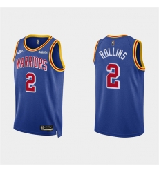 Men's Golden State Warriors #2 Ryan Rollins 2022 Royal Stitched Basketball Jerseys Men's Golden State Warriors #2 Ryan Rollins 2022 Royal Stitched Basketball Jerseys