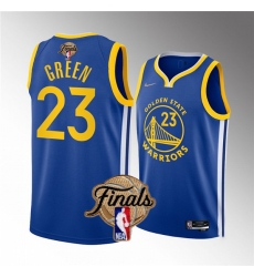 Men's Golden State Warriors #23 Draymond Green 2022 Blue NBA Finals Stitched Jersey Men's Golden State Warriors #23 Draymond Green 2022 Blue NBA Finals Stitched Jersey