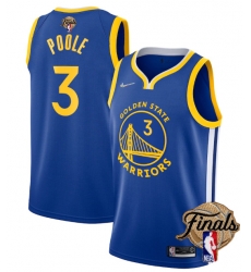 Men's Golden State Warriors #3 Jordan Poole 2022 Royal NBA Finals Stitched Jerseys Men's Golden State Warriors #3 Jordan Poole 2022 Royal NBA Finals Stitched Jerseys