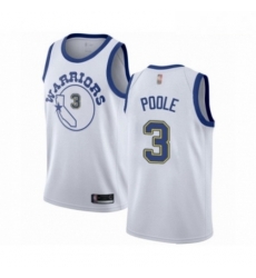 Mens Golden State Warriors 3 Jordan Poole Authentic White Hardwood Classics Basketball Jersey Mens Golden State Warriors 3 Jordan Poole Authentic White Hardwood Classics Basketball Jersey