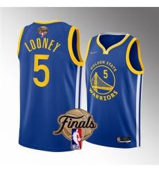 Men's Golden State Warriors #5 Kevon Looney 2022 Blue NBA Finals Stitched Jersey Men's Golden State Warriors #5 Kevon Looney 2022 Blue NBA Finals Stitched Jersey