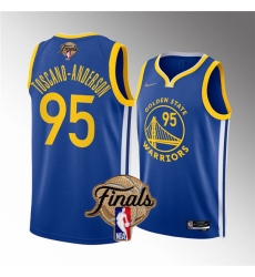 Men's Golden State Warriors #95 Juan Toscano-Anderson 2022 Blue NBA Finals Stitched Jersey Men's Golden State Warriors #95 Juan Toscano-Anderson 2022 Blue NBA Finals Stitched Jersey