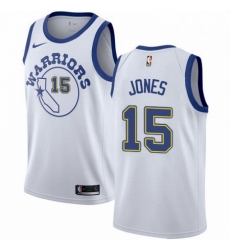 Mens Nike Golden State Warriors 15 Damian Jones Swingman White Hardwood Classics NBA Jersey Mens Nike Golden State Warriors 15 Damian Jones Swingman White Hardwood Classics NBA Jersey