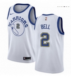 Mens Nike Golden State Warriors 2 Jordan Bell Authentic White Hardwood Classics NBA Jersey Mens Nike Golden State Warriors 2 Jordan Bell Authentic White Hardwood Classics NBA Jersey