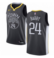 Mens Nike Golden State Warriors 24 Rick Barry Swingman Black Alternate NBA Jersey Statement Edition Mens Nike Golden State Warriors 24 Rick Barry Swingman Black Alternate NBA Jersey Statement Edition
