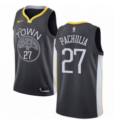 Mens Nike Golden State Warriors 27 Zaza Pachulia Swingman Black Alternate NBA Jersey Statement Edition Mens Nike Golden State Warriors 27 Zaza Pachulia Swingman Black Alternate NBA Jersey Statement Edition
