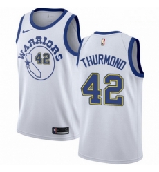 Mens Nike Golden State Warriors 42 Nate Thurmond Authentic White Hardwood Classics NBA Jersey Mens Nike Golden State Warriors 42 Nate Thurmond Authentic White Hardwood Classics NBA Jersey