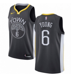 Mens Nike Golden State Warriors 6 Nick Young Swingman Black Alternate NBA Jersey Statement Edition Mens Nike Golden State Warriors 6 Nick Young Swingman Black Alternate NBA Jersey Statement Edition