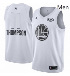 Mens Nike Jordan Golden State Warriors 11 Klay Thompson Swingman White 2018 All Star Game NBA Jersey Mens Nike Jordan Golden State Warriors 11 Klay Thompson Swingman White 2018 All Star Game NBA Jersey