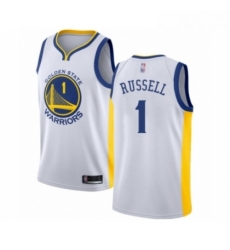 Womens Golden State Warriors 1 DAngelo Russell Swingman White Basketball Jersey Association Edition Womens Golden State Warriors 1 DAngelo Russell Swingman White Basketball Jersey Association Edition