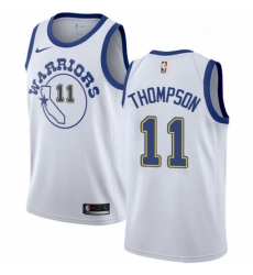 Womens Nike Golden State Warriors 11 Klay Thompson Authentic White Hardwood Classics NBA Jersey Womens Nike Golden State Warriors 11 Klay Thompson Authentic White Hardwood Classics NBA Jersey