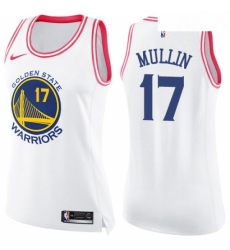 Womens Nike Golden State Warriors 17 Chris Mullin Swingman WhitePink Fashion NBA Jersey Womens Nike Golden State Warriors 17 Chris Mullin Swingman WhitePink Fashion NBA Jersey