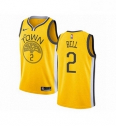 Womens Nike Golden State Warriors 2 Jordan Bell Yellow Swingman Jersey Earned Edition Womens Nike Golden State Warriors 2 Jordan Bell Yellow Swingman Jersey Earned Edition