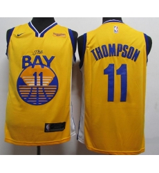 Toddler Nike NBA Golden State Warriors #11 Klay Thompson Yellow Jersey Toddler Nike NBA Golden State Warriors #11 Klay Thompson Yellow Jersey