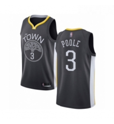 Youth Golden State Warriors 3 Jordan Poole Swingman Black Basketball Jersey Statement Edition Youth Golden State Warriors 3 Jordan Poole Swingman Black Basketball Jersey Statement Edition