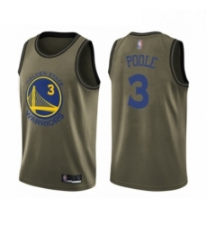 Youth Golden State Warriors 3 Jordan Poole Swingman Green Salute to Service Basketball Jersey Youth Golden State Warriors 3 Jordan Poole Swingman Green Salute to Service Basketball Jersey