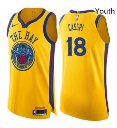 Youth Nike Golden State Warriors 18 Omri Casspi Swingman Gold NBA Jersey City Edition Youth Nike Golden State Warriors 18 Omri Casspi Swingman Gold NBA Jersey City Edition