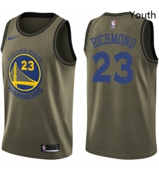 Youth Nike Golden State Warriors 23 Mitch Richmond Swingman Green Salute to Service NBA Jersey Youth Nike Golden State Warriors 23 Mitch Richmond Swingman Green Salute to Service NBA Jersey