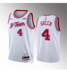 Men Houston Rockets 4 Jalen Green White 2023 24 City Edition Stitched Jersey Men Houston Rockets 4 Jalen Green White 2023 24 City Edition Stitched Jersey