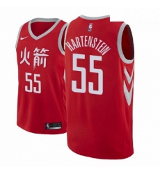 Men NBA 2018 19 Houston Rockets 55 Isaiah Hartenstein City Edition Red Jersey Men NBA 2018 19 Houston Rockets 55 Isaiah Hartenstein City Edition Red Jersey