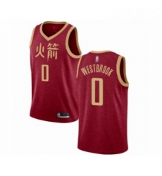 Mens Houston Rockets 0 Russell Westbrook Authentic Red Basketball Jersey 2018 19 City Edition Mens Houston Rockets 0 Russell Westbrook Authentic Red Basketball Jersey 2018 19 City Edition