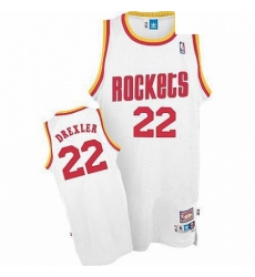 Mens Mitchell and Ness Houston Rockets 22 Clyde Drexler Swingman White Throwback NBA Jersey Mens Mitchell and Ness Houston Rockets 22 Clyde Drexler Swingman White Throwback NBA Jersey