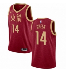 Mens Nike Houston Rockets 14 Gerald Green Swingman Red NBA Jersey 2018 19 City Edition Mens Nike Houston Rockets 14 Gerald Green Swingman Red NBA Jersey 2018 19 City Edition