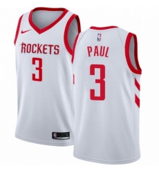 Mens Nike Houston Rockets 3 Chris Paul Swingman White Home NBA Jersey Association Edition Mens Nike Houston Rockets 3 Chris Paul Swingman White Home NBA Jersey Association Edition