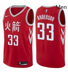Mens Nike Houston Rockets 33 Ryan Anderson Swingman Red NBA Jersey City Edition Mens Nike Houston Rockets 33 Ryan Anderson Swingman Red NBA Jersey City Edition