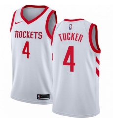 Mens Nike Houston Rockets 4 PJ Tucker Swingman White Home NBA Jersey Association Edition Mens Nike Houston Rockets 4 PJ Tucker Swingman White Home NBA Jersey Association Edition