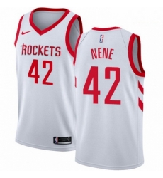 Mens Nike Houston Rockets 42 Nene Swingman White Home NBA Jersey Association Edition Mens Nike Houston Rockets 42 Nene Swingman White Home NBA Jersey Association Edition
