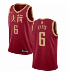 Mens Nike Houston Rockets 6 Tyler Ennis Swingman Red NBA Jersey 2018 19 City Edition Mens Nike Houston Rockets 6 Tyler Ennis Swingman Red NBA Jersey 2018 19 City Edition