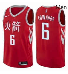 Mens Nike Houston Rockets 6 Vincent Edwards Swingman Red NBA Jersey City Edition Mens Nike Houston Rockets 6 Vincent Edwards Swingman Red NBA Jersey City Edition