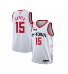 Rockets 15 Clint Capela White Basketball Swingman City Edition 2019 20 Jersey Rockets 15 Clint Capela White Basketball Swingman City Edition 2019 20 Jersey