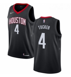 Youth Nike Houston Rockets 4 PJ Tucker Authentic Black Alternate NBA Jersey Statement Edition Youth Nike Houston Rockets 4 PJ Tucker Authentic Black Alternate NBA Jersey Statement Edition