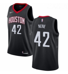 Youth Nike Houston Rockets 42 Nene Swingman Black Alternate NBA Jersey Statement Edition Youth Nike Houston Rockets 42 Nene Swingman Black Alternate NBA Jersey Statement Edition