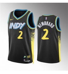 Men Indiana Pacers 2 Andrew Nembhard Black 2023 24 City Edition Stitched Basketball Jersey Men Indiana Pacers 2 Andrew Nembhard Black 2023 24 City Edition Stitched Basketball Jersey