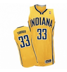 Mens Adidas Indiana Pacers 33 Myles Turner Authentic Gold Alternate NBA Jersey Mens Adidas Indiana Pacers 33 Myles Turner Authentic Gold Alternate NBA Jersey
