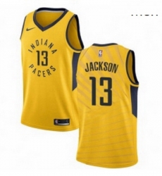 Mens Nike Indiana Pacers 13 Mark Jackson Authentic Gold NBA Jersey Statement Edition Mens Nike Indiana Pacers 13 Mark Jackson Authentic Gold NBA Jersey Statement Edition